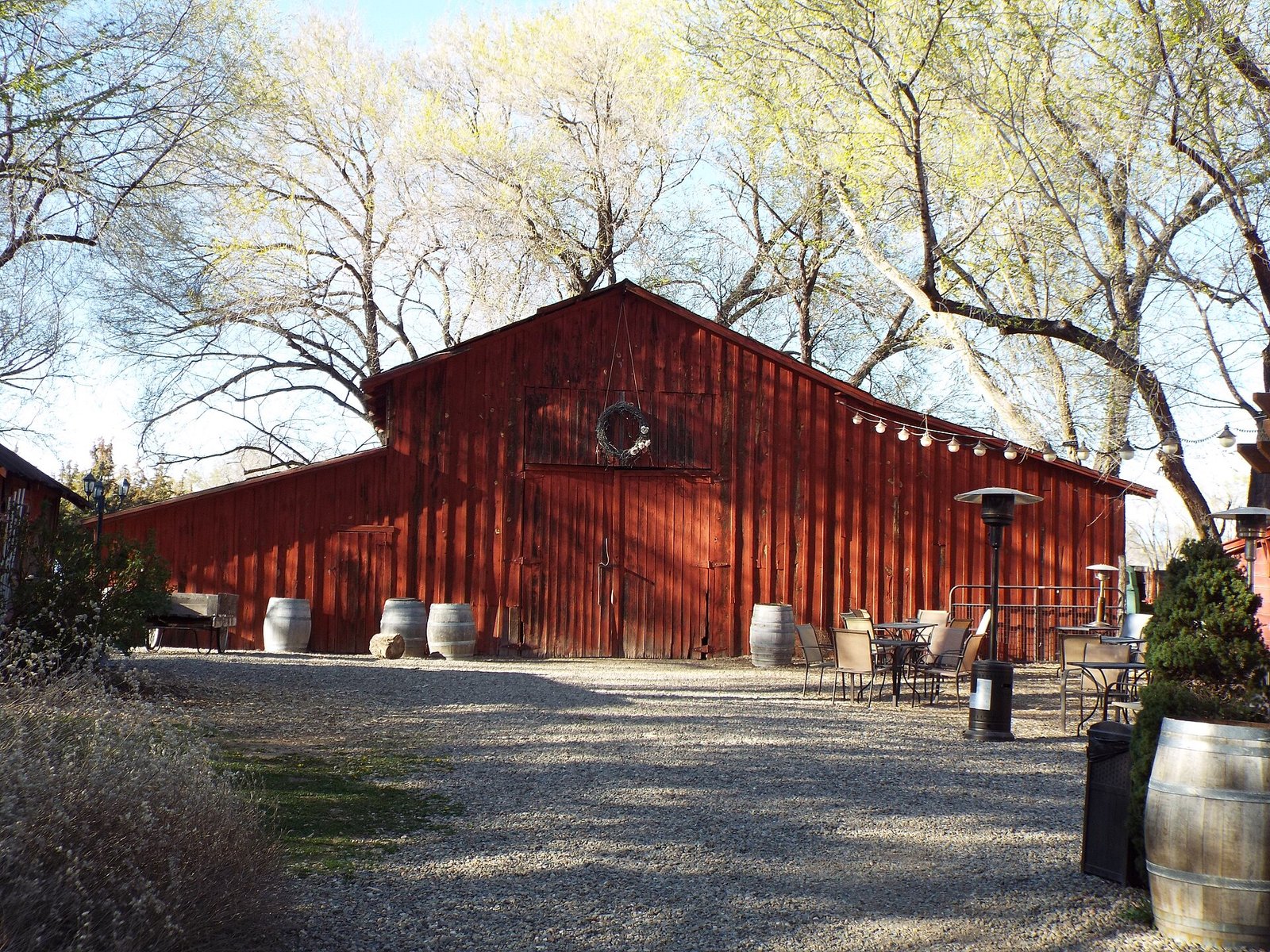 Historic barn at Granite Creek Vineyards in Chino Valley