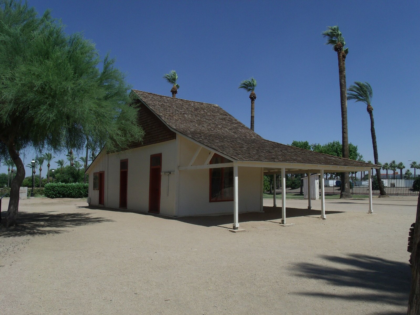Historic adobe house at Sahuaro Ranch in Glendale