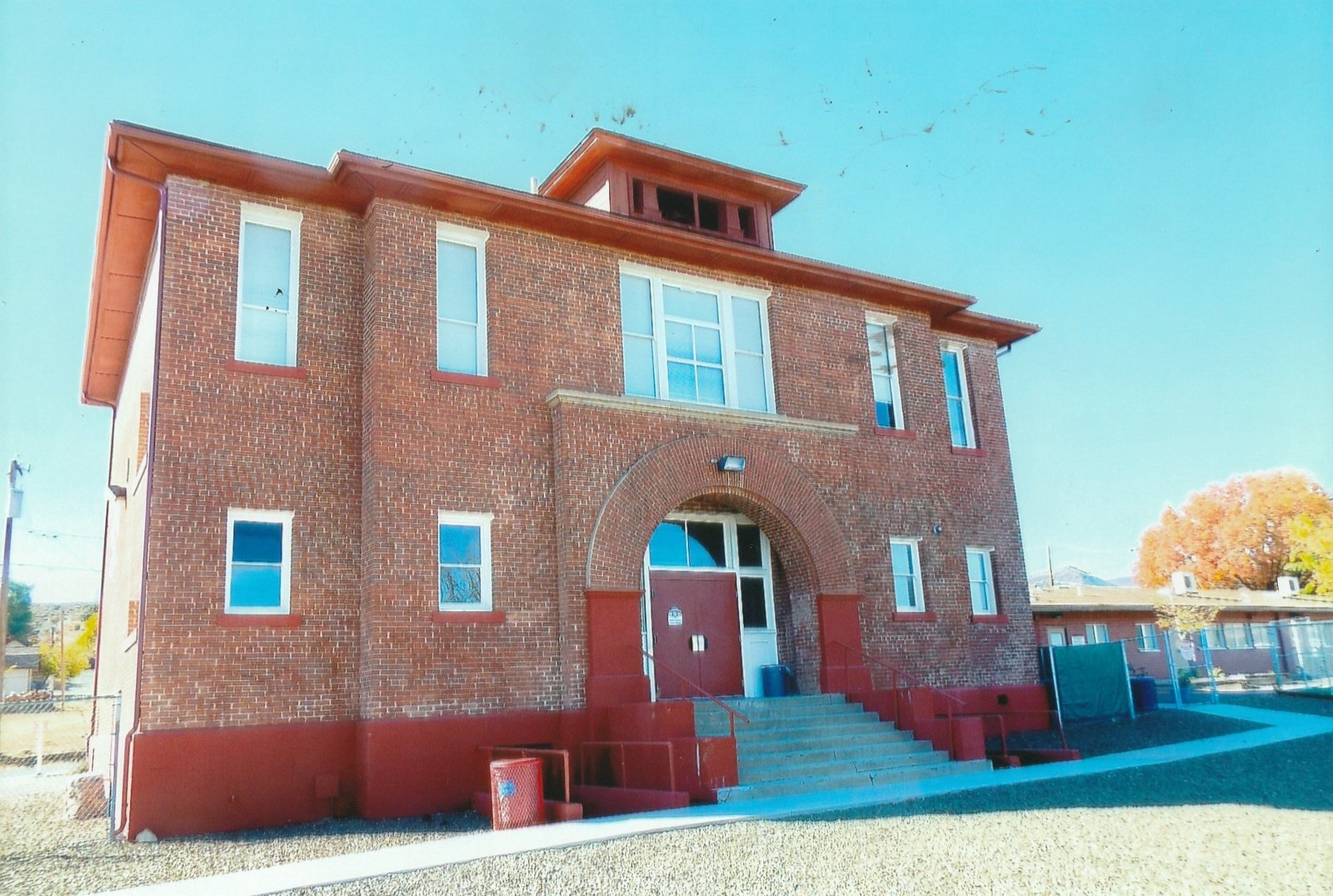 Historic Red Brick Schoolhouse in Mayer